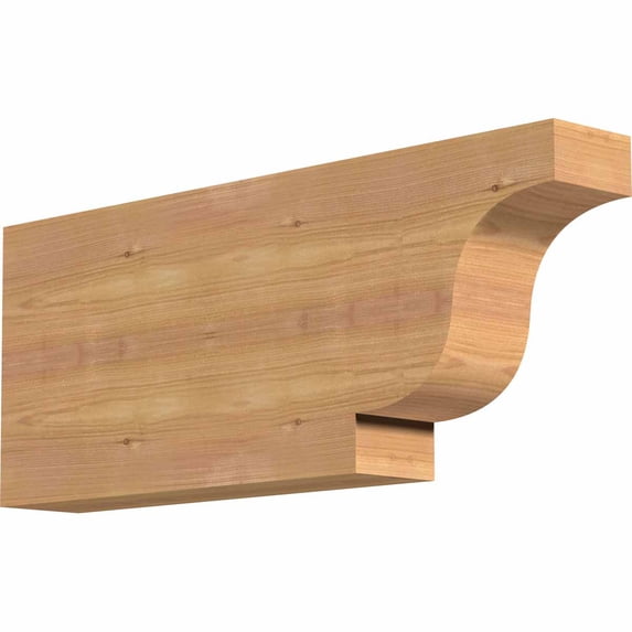 3 1/2"W x 10"H x 24"L Newport Smooth Rafter Tail, Western Red Cedar