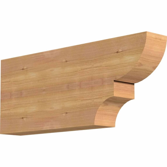 3 1/2"W x 10"H x 24"L Ridgewood Smooth Rafter Tail, Western Red Cedar
