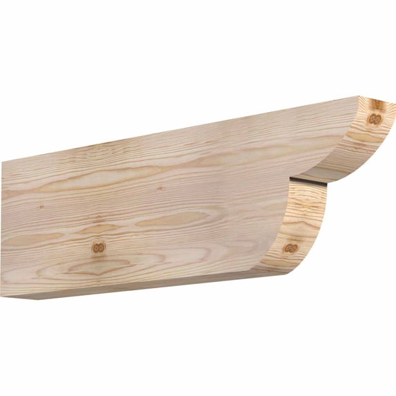 3 1/2"W x 10"H x 32"L Crestline Smooth Rafter Tail, Douglas Fir