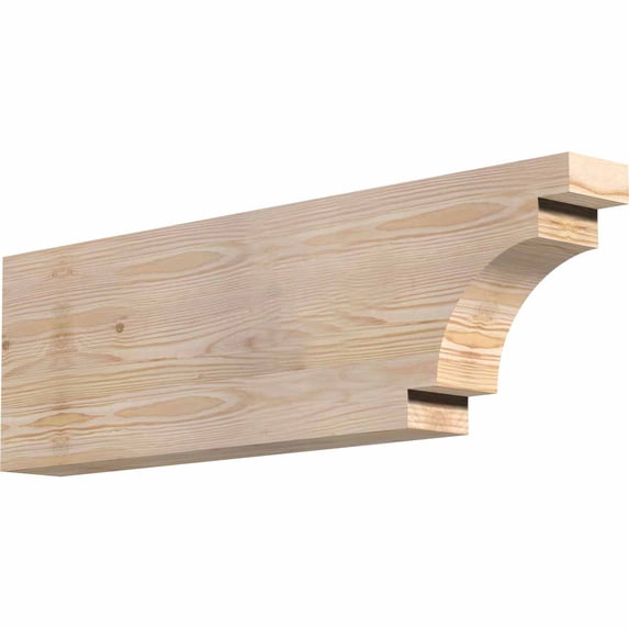 3 1/2"W x 10"H x 32"L Mediterranean Smooth Rafter Tail, Douglas Fir