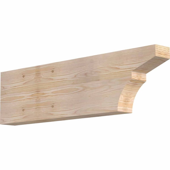 3 1/2"W x 10"H x 36"L Monterey Smooth Rafter Tail, Douglas Fir