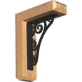 thumbnail image 1 of 3 1/2"W x 11 1/2"D x 14"H Tristan Craftsman Ironcrest Smooth Bracket, Western Red Cedar (1 1/2"W x 7 1/2"D x 10"H Iron Bracket), 1 of 5