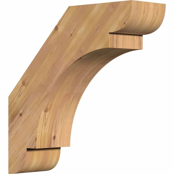 3 1/2"W x 12"D x 12"H Olympic Smooth Brace, Western Red Cedar