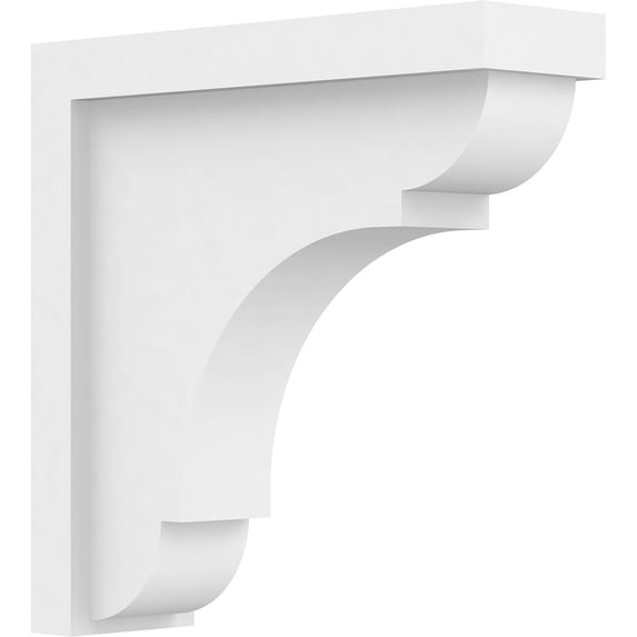 3 1/2"W x 12"D x 12"H Standard Bryant Architectural Grade PVC Bracket