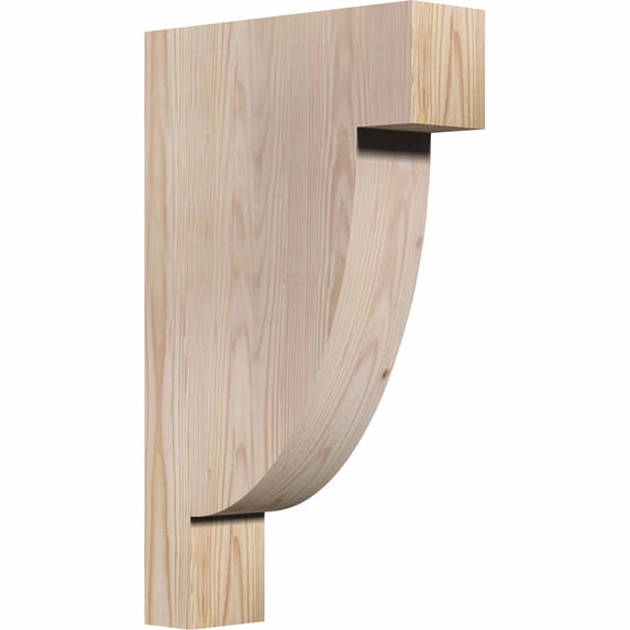 3 1/2"W x 12"D x 20"H Alpine Smooth Corbel, Douglas Fir