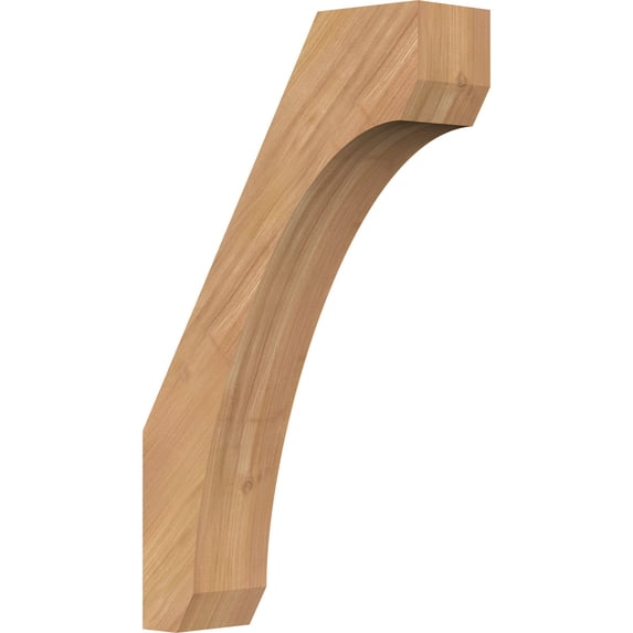 3 1/2"W x 12"D x 20"H Legacy Smooth Knee Brace, Western Red Cedar