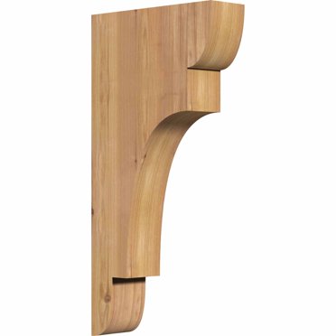 Ekena Millwork New Brighton Corbel - 5.5"W X 14"D X 18"H Douglas Fir With Backplate
