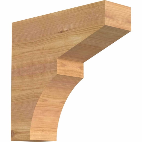 3 1/2"W x 12"H x 12"L Monterey Smooth Rafter Tail, Western Red Cedar