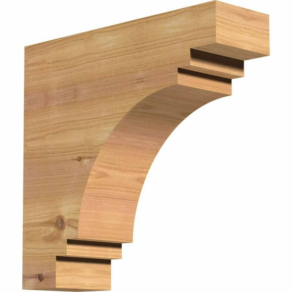 3 1/2"W x 12"H x 12"L Pescadero Smooth Rafter Tail, Western Red Cedar