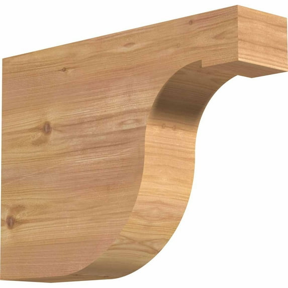 3 1/2"W x 12"H x 16"L Del Monte Smooth Rafter Tail, Western Red Cedar