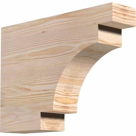 3 1/2"W x 12"H x 16"L Mediterranean Smooth Rafter Tail, Douglas Fir