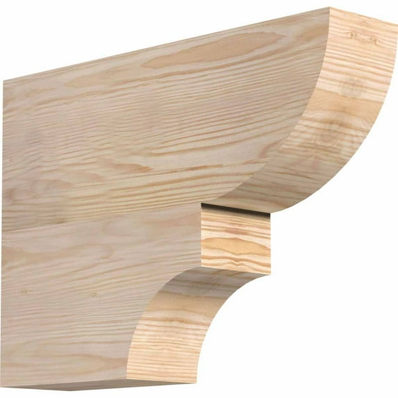 3 1/2"W x 12"H x 16"L Ridgewood Smooth Rafter Tail, Douglas Fir