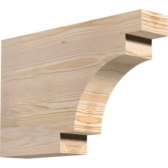 3 1/2"W x 12"H x 18"L Mediterranean Smooth Rafter Tail, Douglas Fir