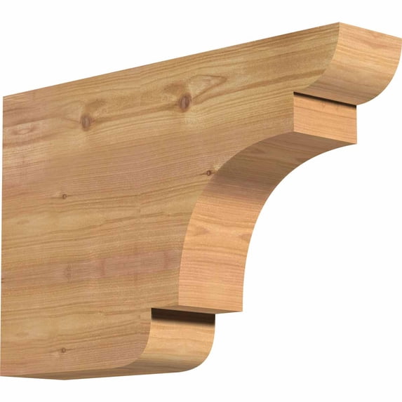 3 1/2"W x 12"H x 18"L New Brighton Smooth Rafter Tail, Western Red Cedar
