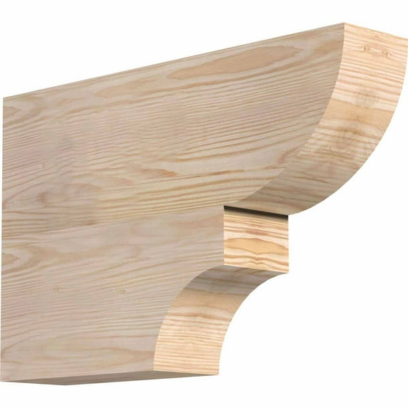 3 1/2"W x 12"H x 18"L Ridgewood Smooth Rafter Tail, Douglas Fir