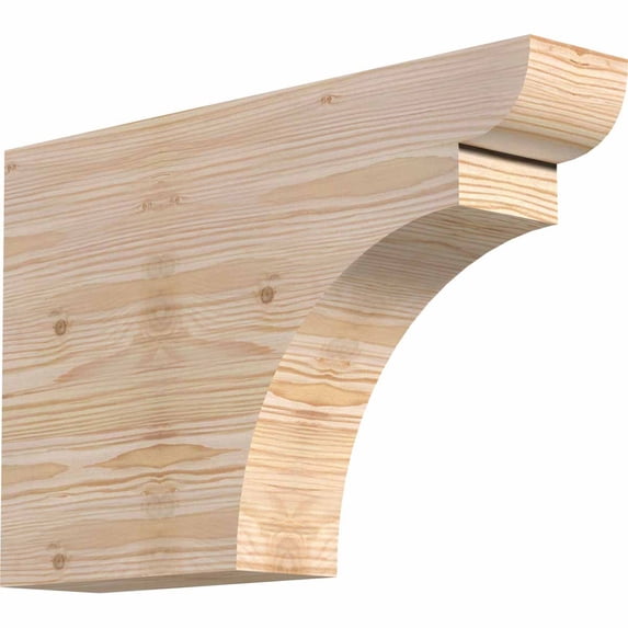 3 1/2"W x 12"H x 18"L Yorktown Smooth Rafter Tail, Douglas Fir