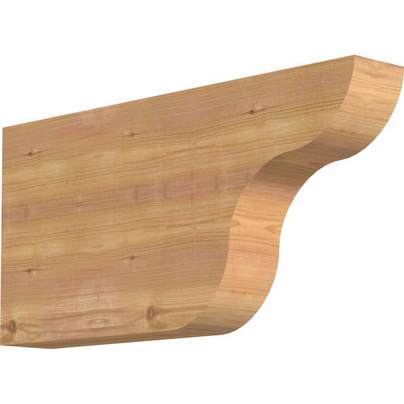 3 1/2"W x 12"H x 24"L Carmel Smooth Rafter Tail, Western Red Cedar
