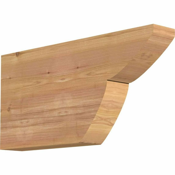 3 1/2"W x 12"H x 24"L Crestline Smooth Rafter Tail, Western Red Cedar