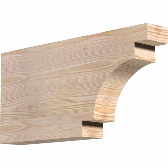 3 1/2"W x 12"H x 24"L Mediterranean Smooth Rafter Tail, Douglas Fir