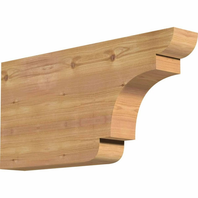 3 1/2"W x 12"H x 24"L New Brighton Smooth Rafter Tail, Western Red Cedar