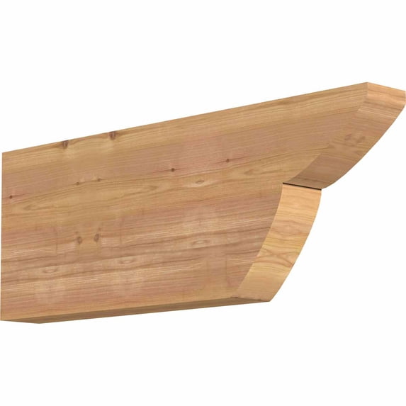 3 1/2"W x 12"H x 32"L Crestline Smooth Rafter Tail, Western Red Cedar