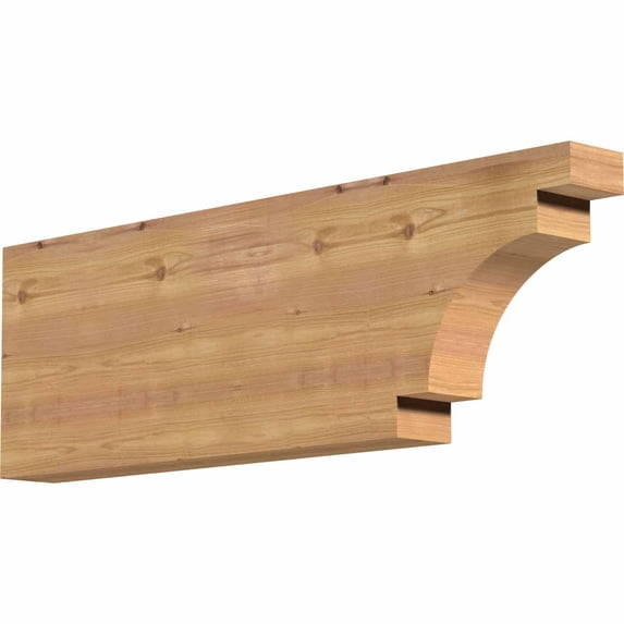 3 1/2"W x 12"H x 36"L Mediterranean Smooth Rafter Tail, Western Red Cedar