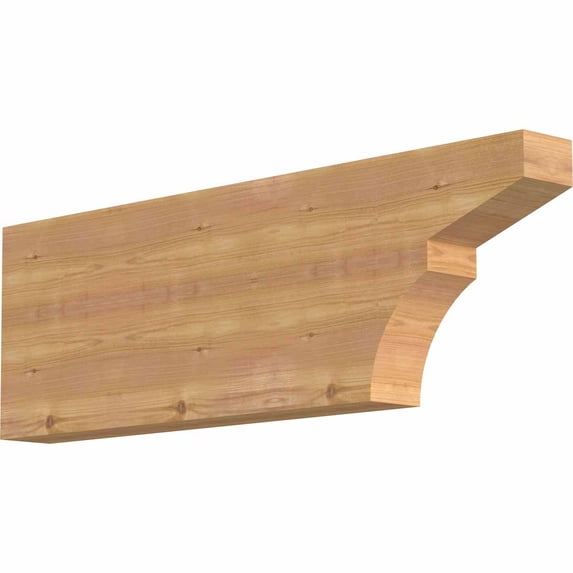3 1/2"W x 12"H x 36"L Monterey Smooth Rafter Tail, Western Red Cedar