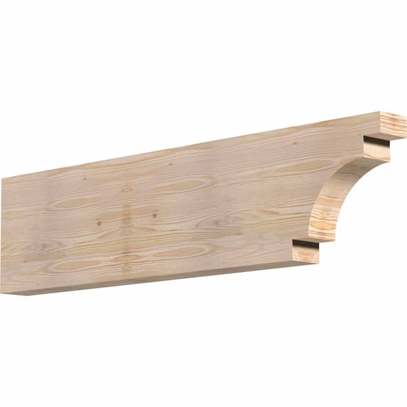 3 1/2"W x 12"H x 48"L Mediterranean Smooth Rafter Tail, Douglas Fir