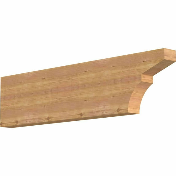 3 1/2"W x 12"H x 48"L Monterey Smooth Rafter Tail, Western Red Cedar
