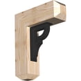 thumbnail image 1 of 3 1/2"W x 13 1/2"D x 16"H Bradford Craftsman Ironcrest Smooth Bracket, Douglas Fir (2"W x 5 1/2"D x 8"H Iron Bracket), 1 of 5