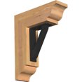 thumbnail image 1 of 3 1/2"W x 13 1/2"D x 16"H Traditional Traditional Ironcrest Smooth Bracket, Western Red Cedar (2"W x 5 1/2"D x 8"H Iron Bracket), 1 of 5