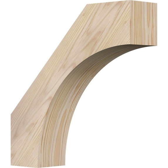 3 1/2"W x 14"D x 14"H Westlake Smooth Knee Brace, Douglas Fir