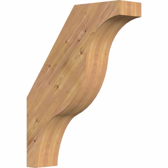 3 1/2"W x 14"D x 18"H Funston Smooth Brace, Western Red Cedar