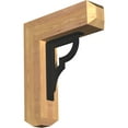 thumbnail image 1 of 3 1/2"W x 15 1/2"D x 18"H Bradford Craftsman Ironcrest Smooth Bracket, Western Red Cedar (1 1/2"W x 7 1/2"D x 10"H Iron Bracket), 1 of 5