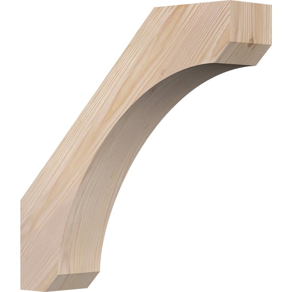 3 1/2"W x 16"D x 16"H Legacy Smooth Knee Brace, Douglas Fir