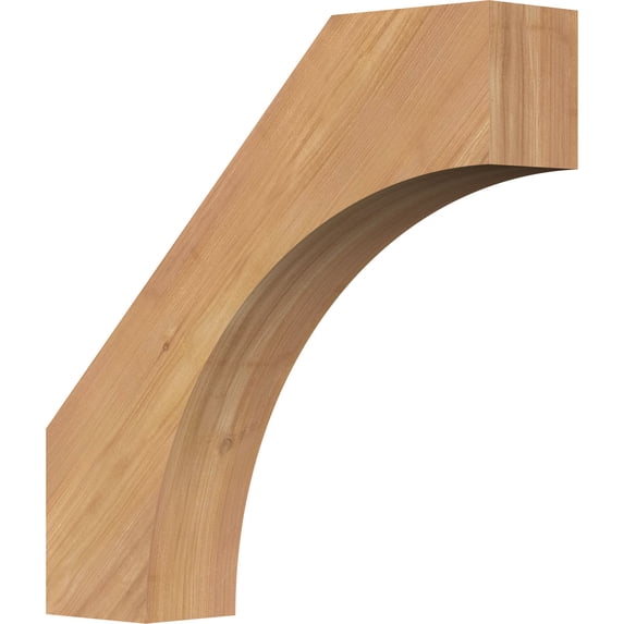 3 1/2"W x 16"D x 16"H Westlake Smooth Knee Brace, Western Red Cedar