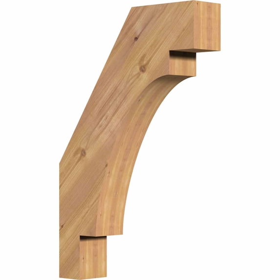 3 1/2"W x 16"D x 24"H Merced Smooth Brace, Western Red Cedar