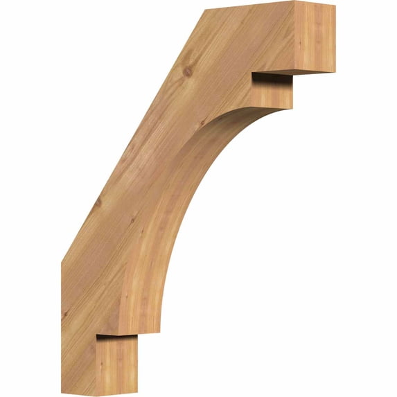 3 1/2"W x 18"D x 22"H Merced Smooth Brace, Western Red Cedar