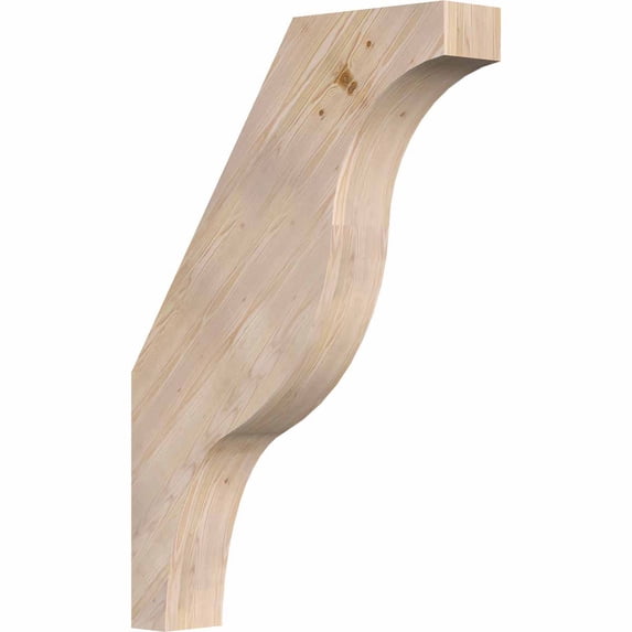 3 1/2"W x 18"D x 26"H Funston Smooth Knee Brace, Douglas Fir