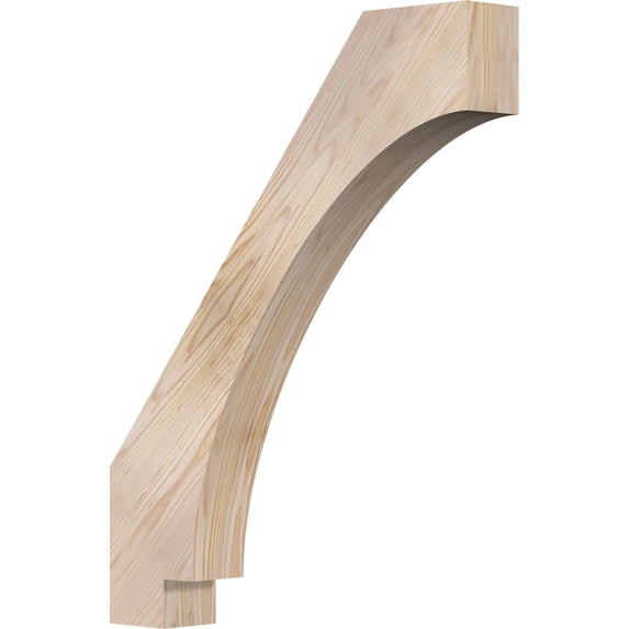 3 1/2"W x 22"D x 28"H Imperial Smooth Knee Brace, Douglas Fir