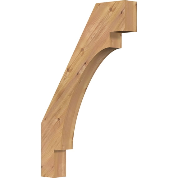 3 1/2"W x 22"D x 34"H Merced Smooth Knee Brace, Western Red Cedar