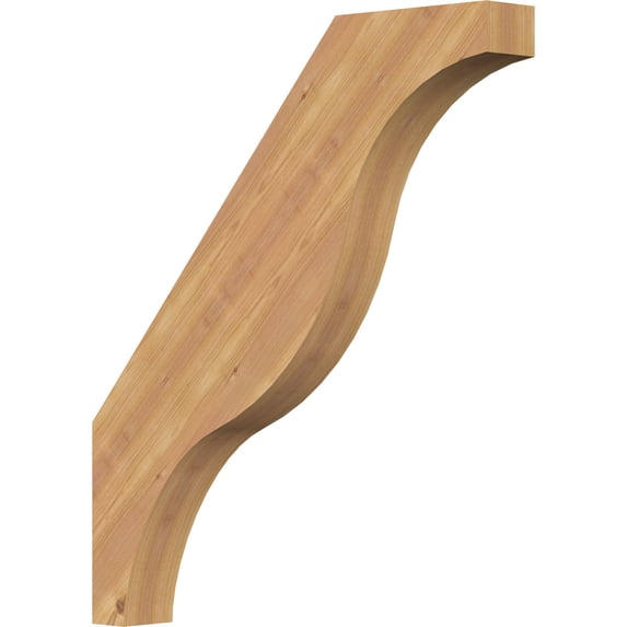 3 1/2"W x 26"D x 30"H Funston Smooth Knee Brace, Western Red Cedar