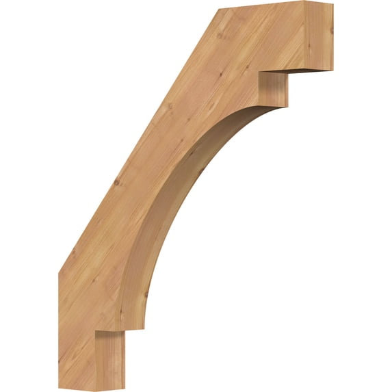 3 1/2"W x 26"D x 30"H Merced Smooth Knee Brace, Western Red Cedar