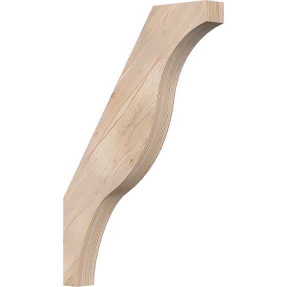 3 1/2"W x 26"D x 38"H Funston Smooth Knee Brace, Douglas Fir