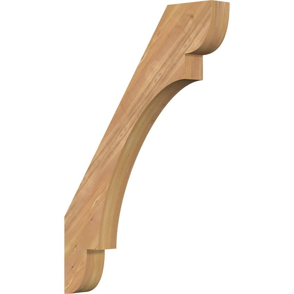 3 1/2"W x 26"D x 38"H Olympic Smooth Knee Brace, Western Red Cedar