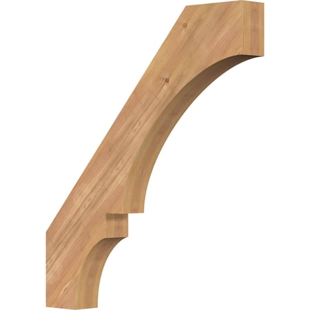 3 1/2"W x 28"D x 32"H Balboa Smooth Knee Brace, Western Red Cedar