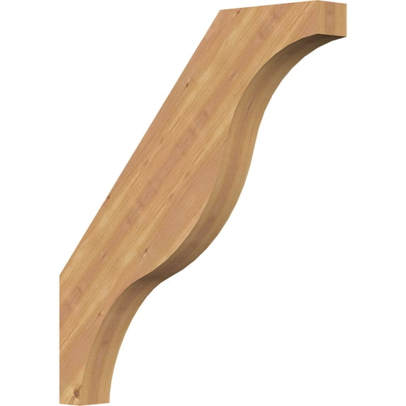 3 1/2"W x 28"D x 32"H Funston Smooth Knee Brace, Western Red Cedar
