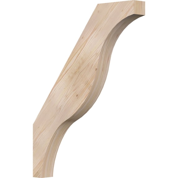 3 1/2"W x 28"D x 36"H Funston Smooth Knee Brace, Douglas Fir