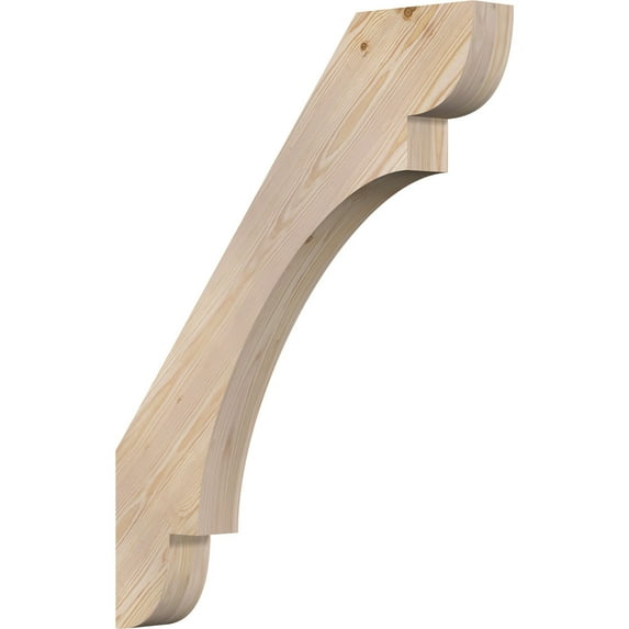 3 1/2"W x 28"D x 36"H Olympic Smooth Knee Brace, Douglas Fir