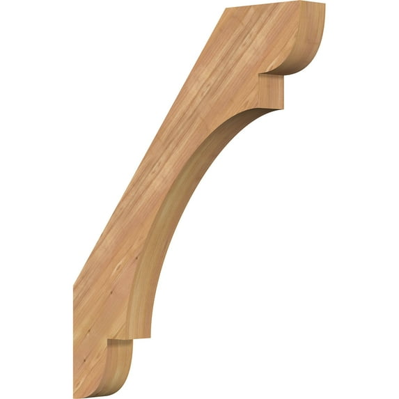 3 1/2"W x 28"D x 36"H Olympic Smooth Knee Brace, Western Red Cedar